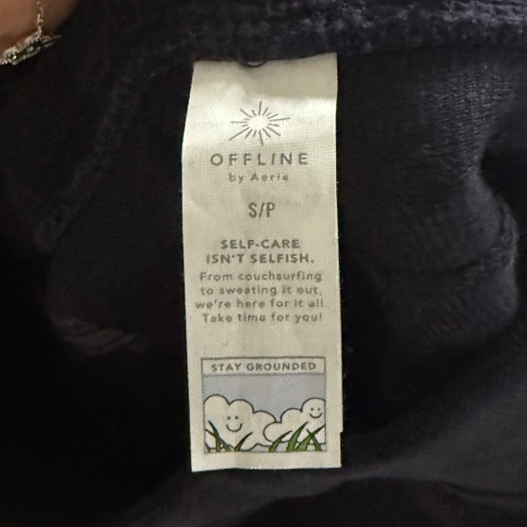 Aerie OFFLINE Corduroy Flare Pants | Navy Blue | Size S | Super Soft - Picture 5 of 6